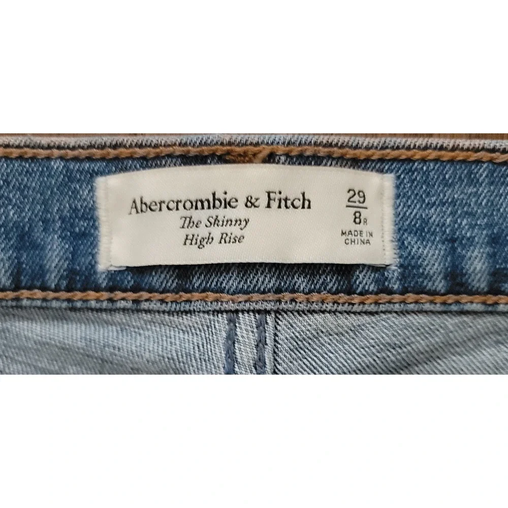 Abercrombie & Fitch Women's The Skinny High‎ Rise 90s Straight Jeans Sz 31x32 AS
